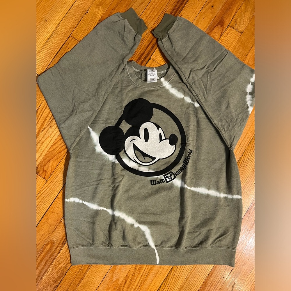 Green Tie Dye Disney Crewneck - Picture 1 of 4